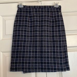 Stephanie Andrews Plaid Wool Skirt Size 12
